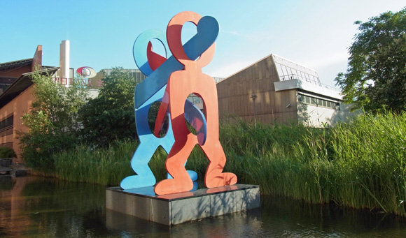 Keith Haring, public sculpture at Potsdamer Platz