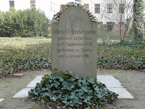 Grabstein für Moses Mendelsohn